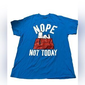 Peanuts Snoopy Nope Not Today Tshirt